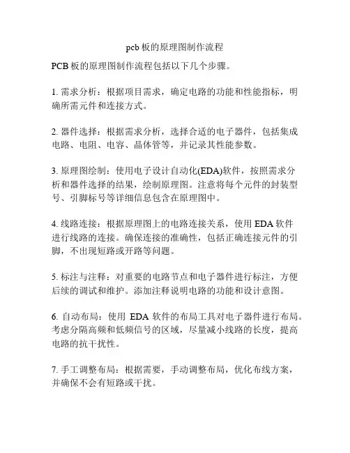pcb板的原理图制作流程