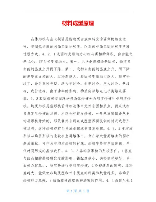 材料成型原理