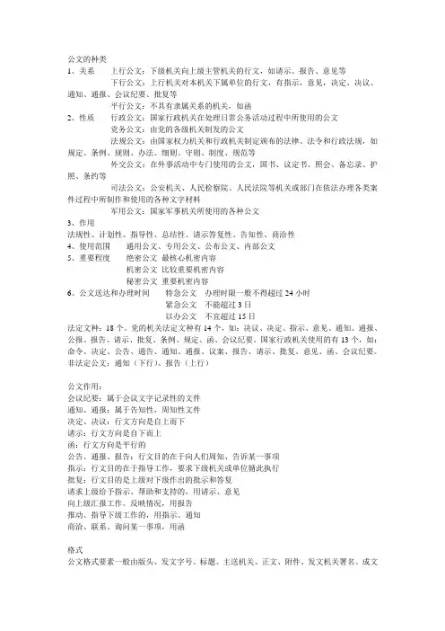 公文概述