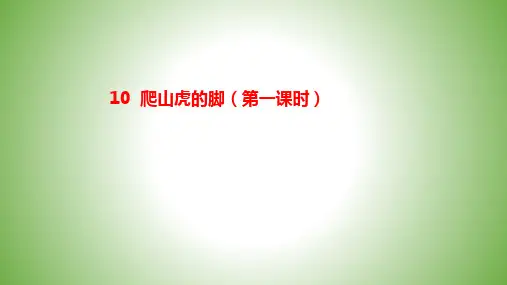 部编版语文四年级上册10《爬山虎的脚》第一课时课件(共28张PPT)