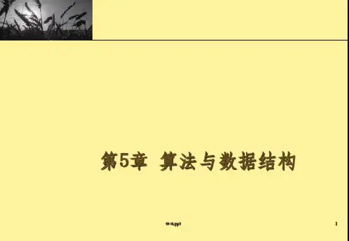 《算法与数据结构》PPT课件