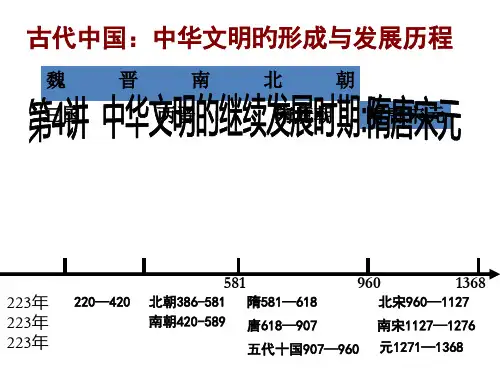隋唐、宋元时期