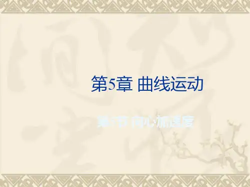 新人教版高中物理必修二 5.5 向心加速度 课件 (共19张PPT)