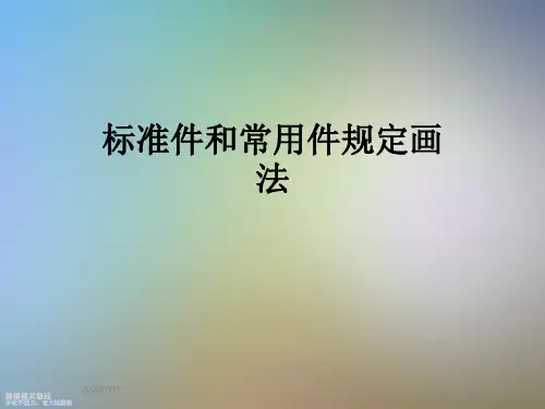 标准件和常用件规定画法