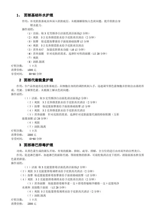 美容院项目手册