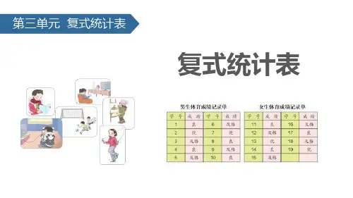 数学 5复式统计表-课件