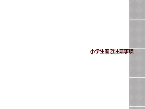 小学生春游注意事项