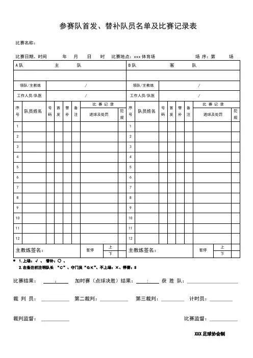 五人制上场队员