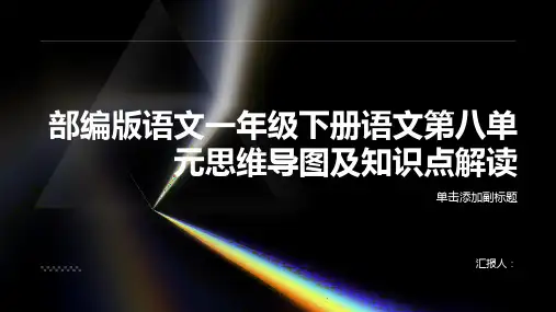 [学霸笔记]部编版语文一年级下册语文第八单元思维导图及19棉花姑娘知识点解读能力提升拓展训练(含答案