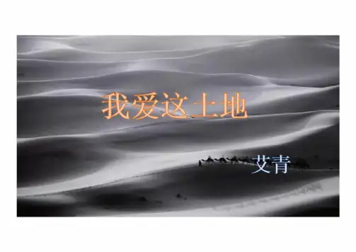 第3课《我爱这土地》课件(共23张PPT) 统编版语文九年级上册