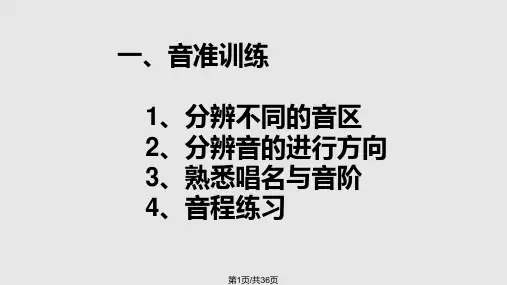 【全文】音乐基础知识PPT课件