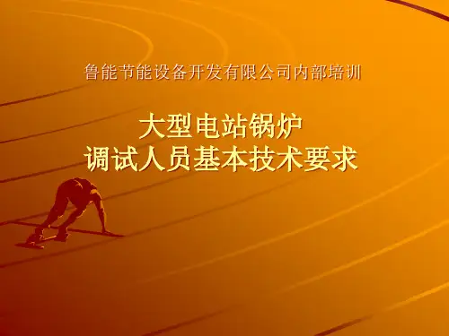 大型电站锅炉调试人员基本技术要求