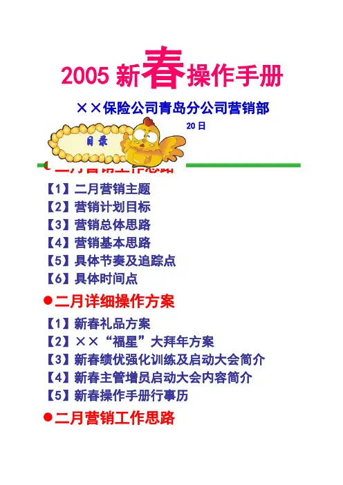 保险公司营销资料新春操作手册