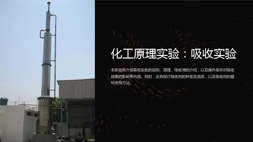 (化工原理实验)吸收实验