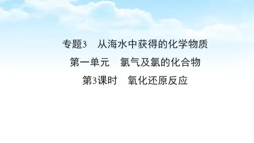 新苏教版高中化学必修1课件3：3.1.3 氧化还原反应