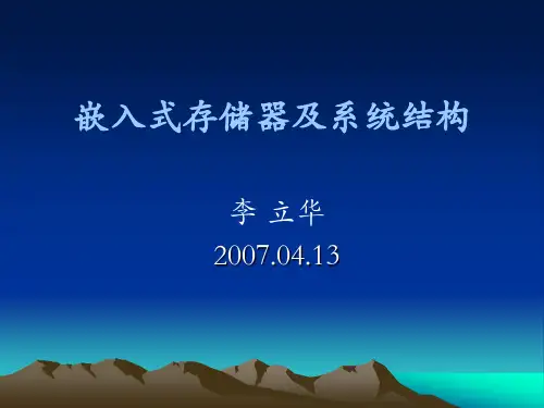 嵌入式存储器及系统结构