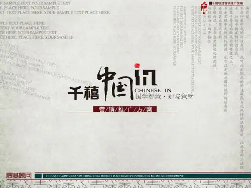 晟基顾问青岛某别墅项目营销推广方案