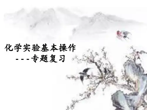 中考专题复习-化学实验基本操作精讲