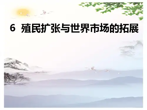 历史必修2第6课殖民扩张与世界市场的拓展(共25张ppt)[优秀课件][优秀课件]