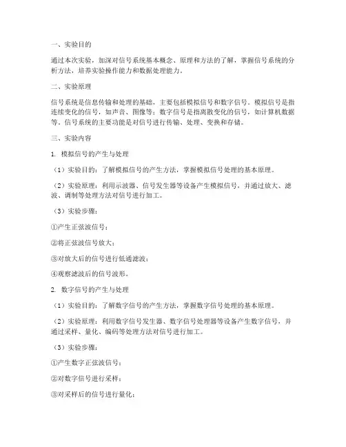 信号系统实验报告