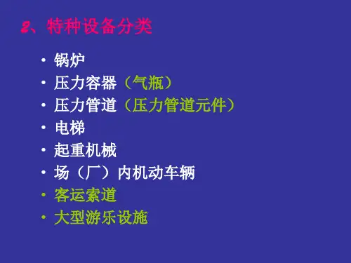 特种设备概述PPT课件共43页PPT资料