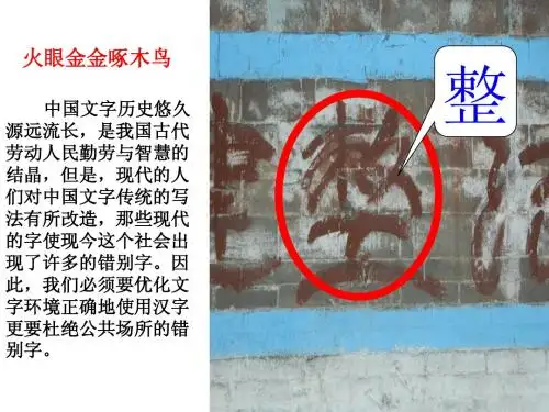 啄木鸟错别字 北邵