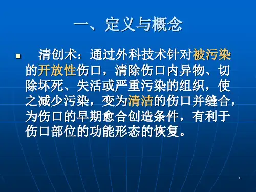 优质课件清创术