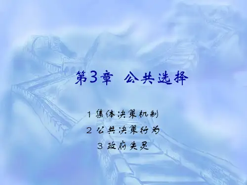 财政学公共选择理论