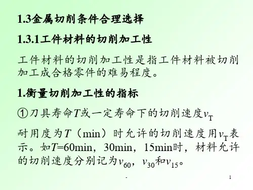 J--金属切削条件PPT课件