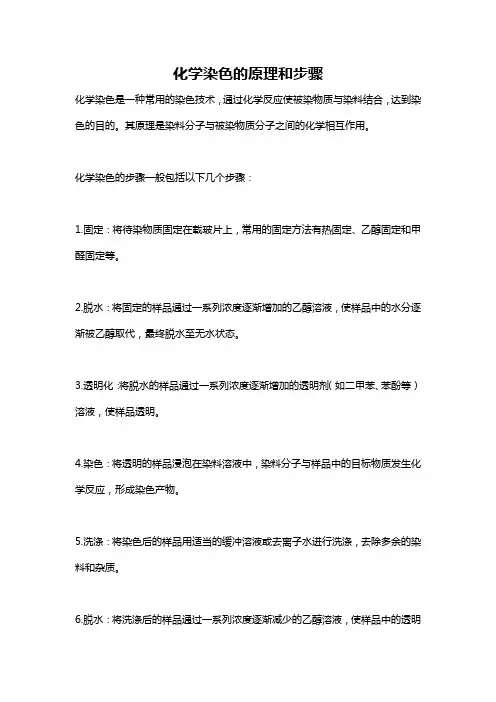 化学染色的原理和步骤