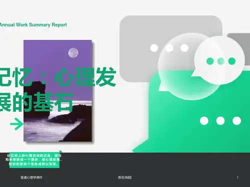心理学导论课件记忆