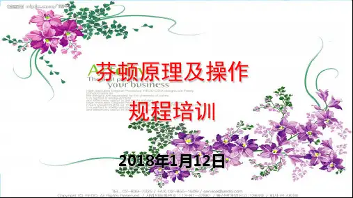 芬顿原理及操作规程培训教材