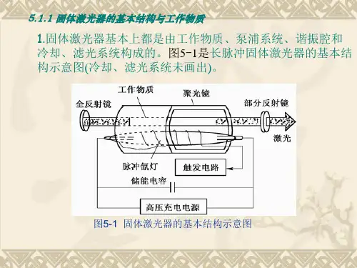 激光原理5.1固体激光器的基本结构与工作物质