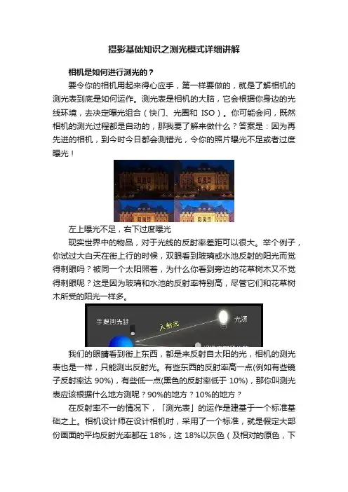 摄影基础知识之测光模式详细讲解