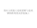 预应力混凝土连续梁桥与连续钢构桥现浇及拼装施工