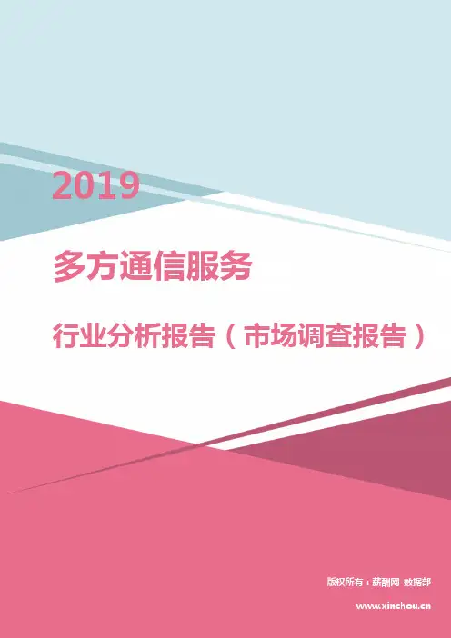 2019年多方通信服务行业分析报告(市场调查报告)