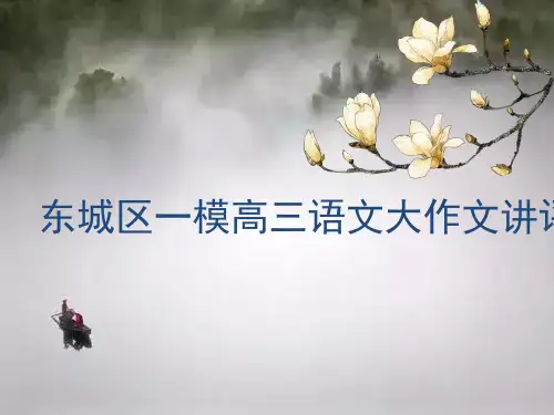 北京市东城2021届高三一模 大作文讲评 课件(29张PPT)