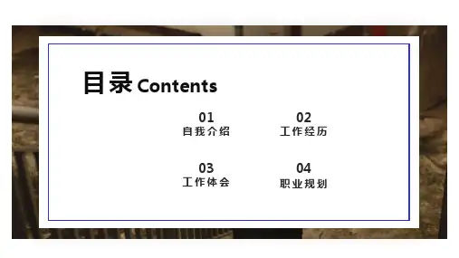 个性简约风经典高端共赢未来个人简历演示模板课件