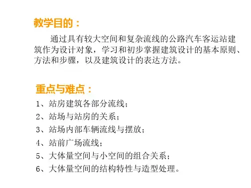公路汽车客运站建筑设计