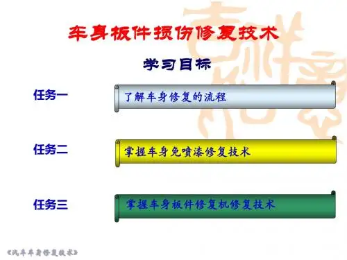 车身板件损伤修复技术