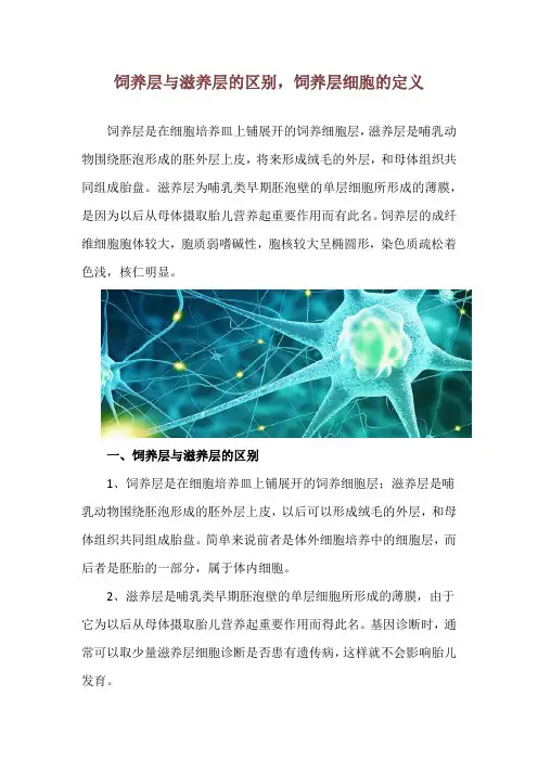 饲养层与滋养层的区别,饲养层细胞的定义