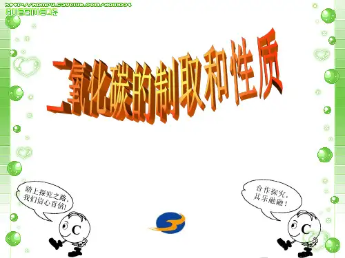 二氧化碳的制取和性质PPT课件