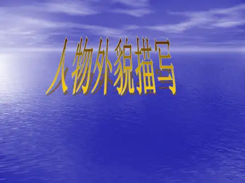 人物外貌描写——初中中考作文总复习课件