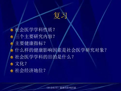 健康影响因素-PPT课件