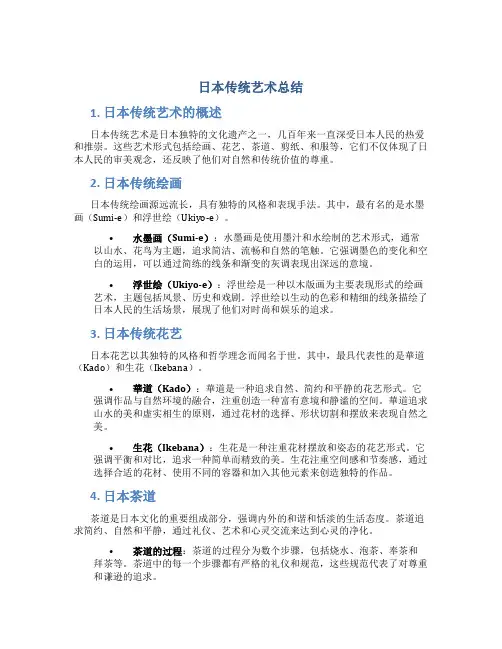 日本传统艺术总结