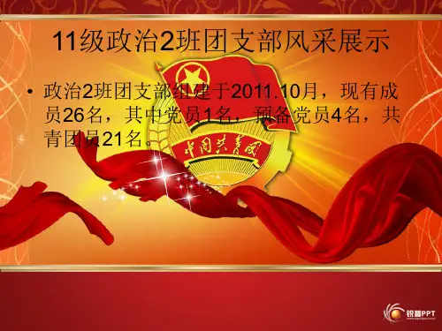 优秀团支部展示PPT课件