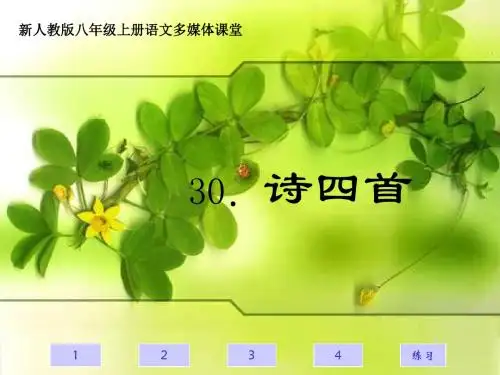 人教版30《诗四首》课件