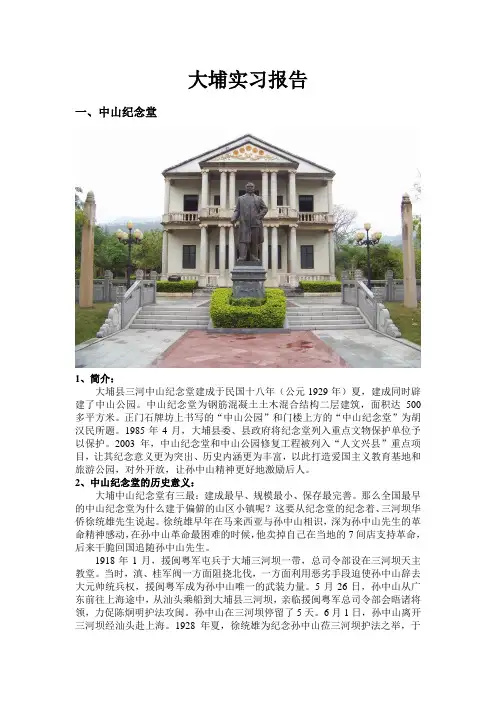 大埔实习报告