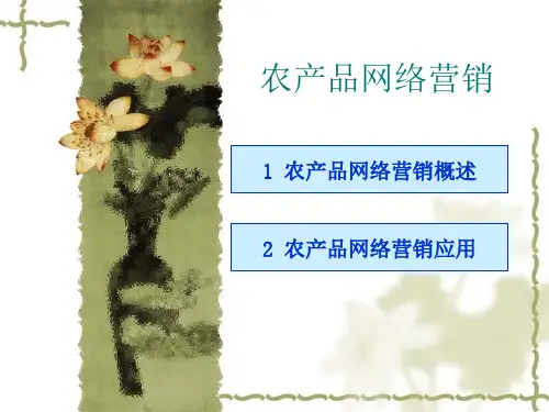 农产品网络营销