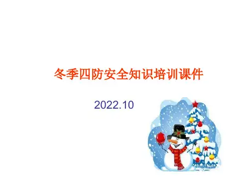 冬季四防安全知识培训课件